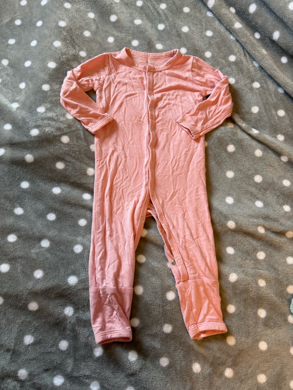 Kyte Baby Pink Snap Romper 6-12